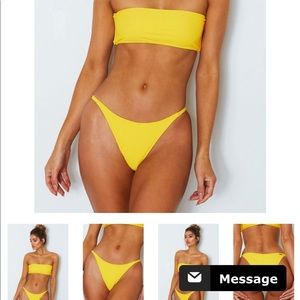 White Fox Yellow “Thira” Swim Bottoms